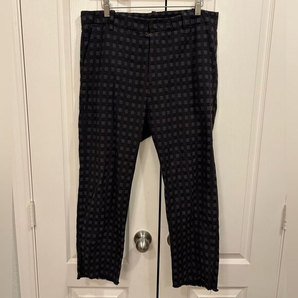 A Shirt Thing Griffin Flannel Pang in Grey/Brown/Black Check, Size M - Picture 1 of 10